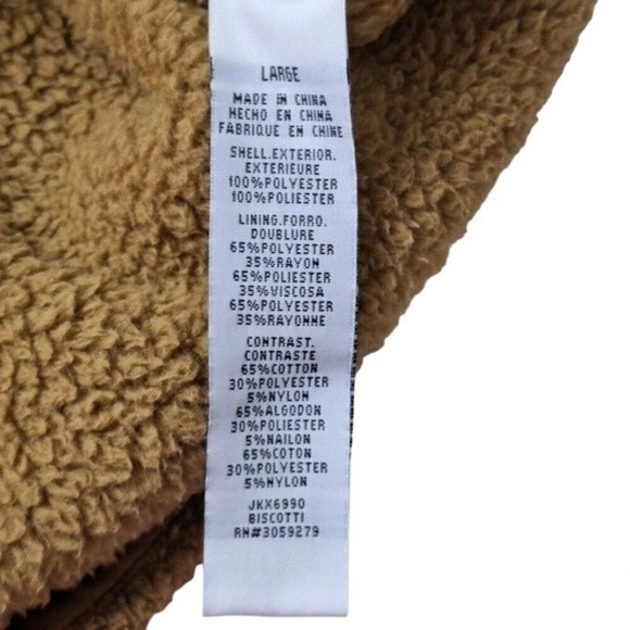 Thread & Supply Womens‎ Fleece Quarter Button-Up Pullover Size Large - Picture 11 of 12